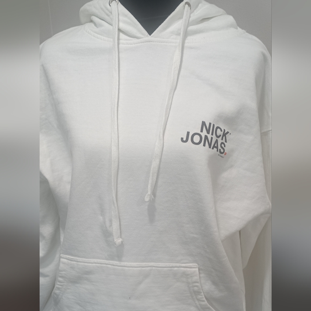 Nick Jonas White Hoodie
